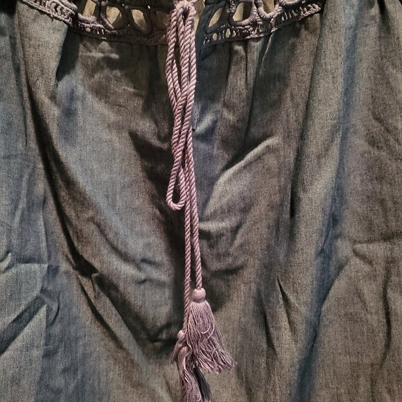 Fabiola Brand Denim Blouse - Picture 3 of 5